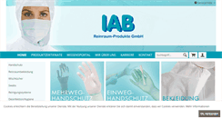 Desktop Screenshot of iab-reinraumprodukte.de